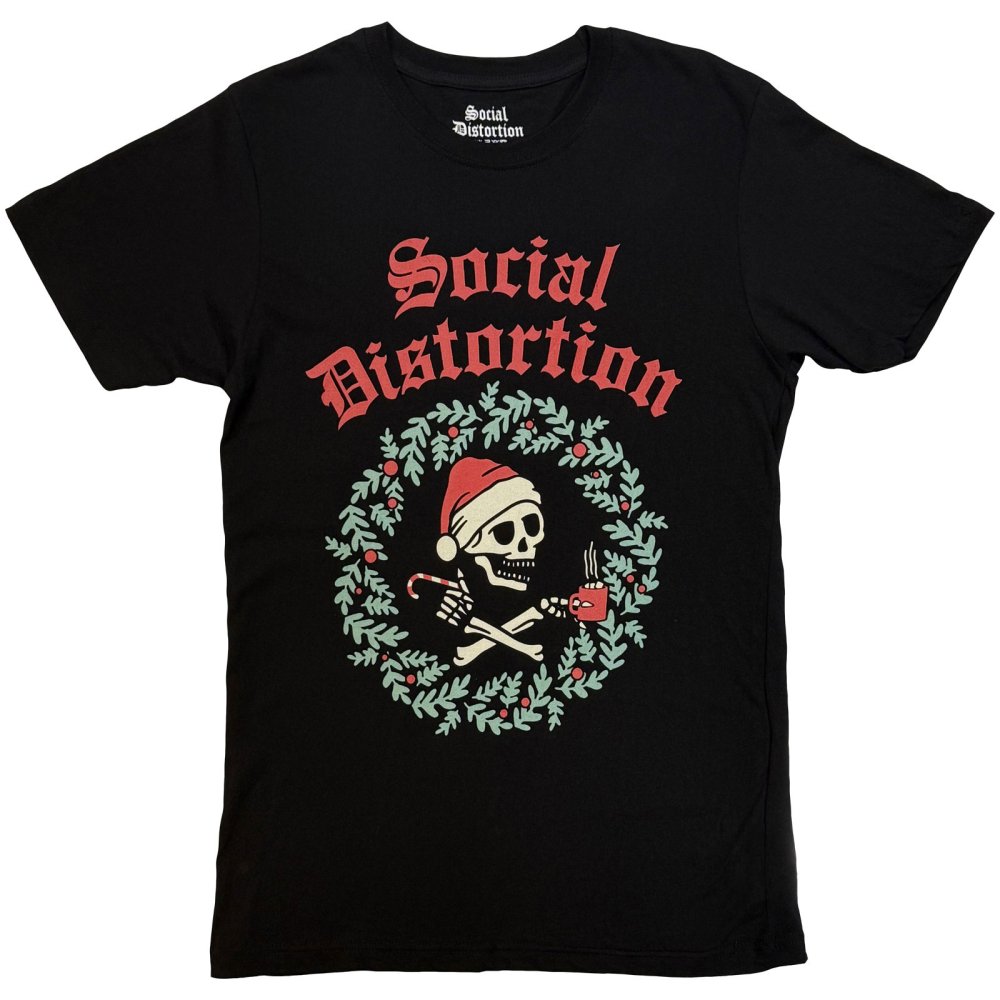 Social Distortion - Wreath Herren TShirt - Schwarz
